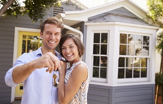 couple with new house